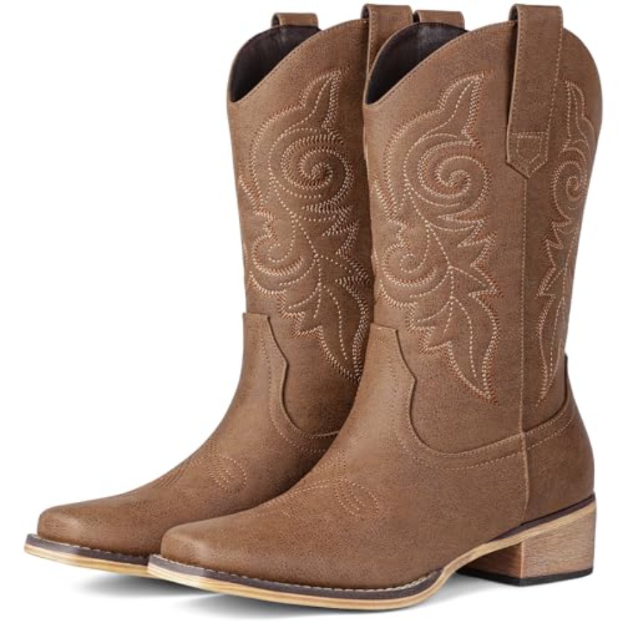 Western Cowgirl Boot - Pasuot Western Cowboy Boots for Women