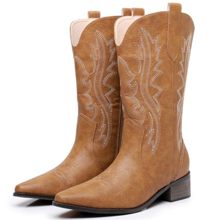 Western Cowgirl Boot - ZHENAIYISHENG Cowboy Boots for Women -