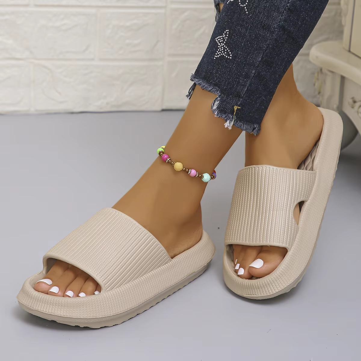 Mule Slip On - Thick Bottom Cloud Slippers Women Soft