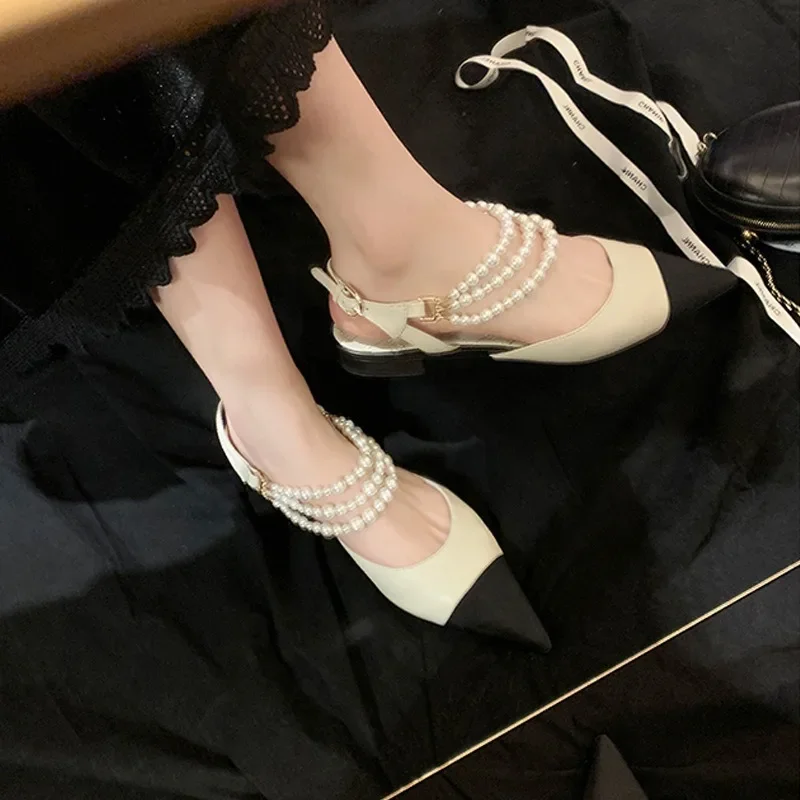 Women Pump PU Square Heels New - Low Block Heel Pump บทวิจารณ์และราคา