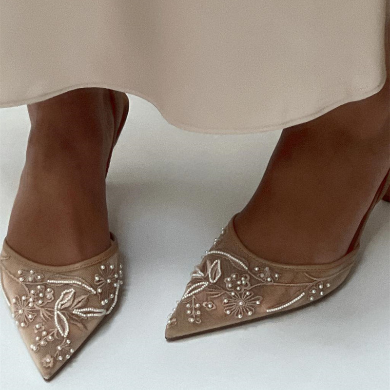 Summer and Autumn Pointed Fine - Women Shoes Luxury Brand บทวิจารณ์และราคา