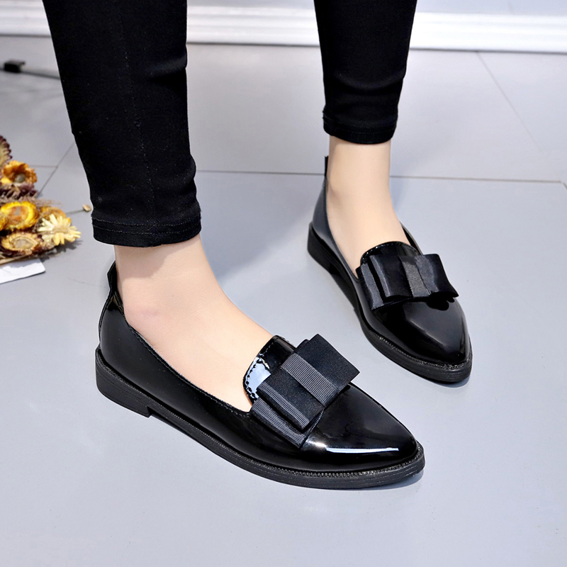 Black/ Wine Red Patent Leather - Women Shoes Black บทวิจารณ์และราคา