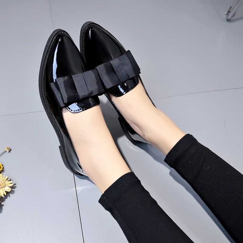 Black/ Wine Red Patent Leather - Women Shoes Black บทวิจารณ์และราคา