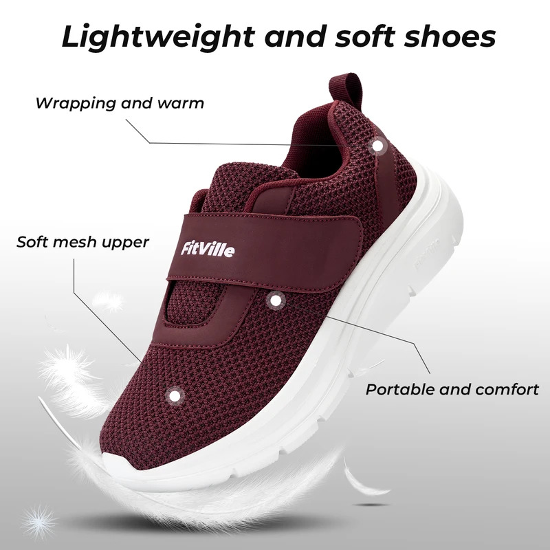 FitVille Sneakers Women'S Shoe - Women'S Shoes For Wide Feet บทวิจารณ์และราคา