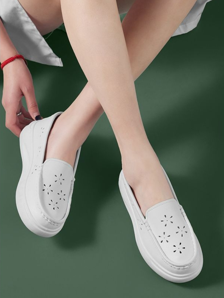 Women Thick Sole Nurse Shoes B - Women'S Shoes For Standing All Day บทวิจารณ์และราคา