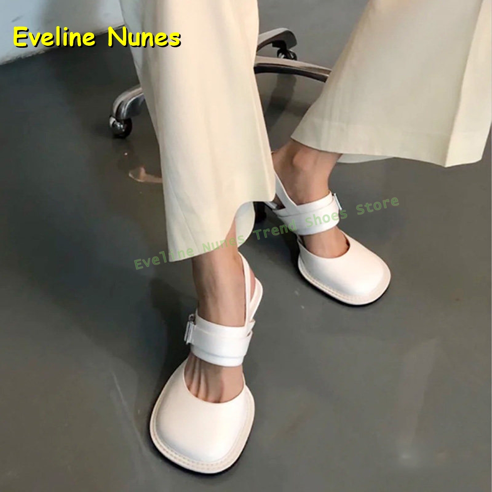 Women's Black Square Toe Buckl - Mule Slip On บทวิจารณ์และราคา