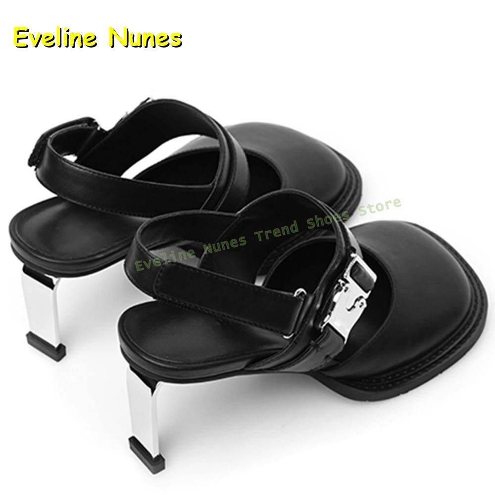Women's Black Square Toe Buckl - Mule Slip On บทวิจารณ์และราคา