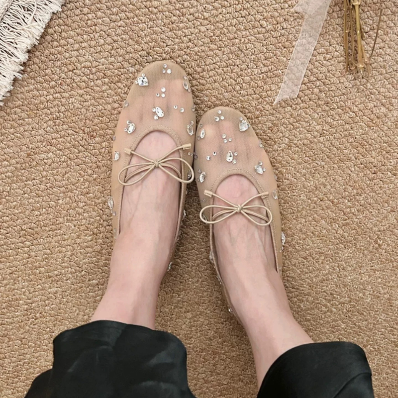 Diamond Luxury Mesh Mules Sand - Mule Slip On บทวิจารณ์และราคา