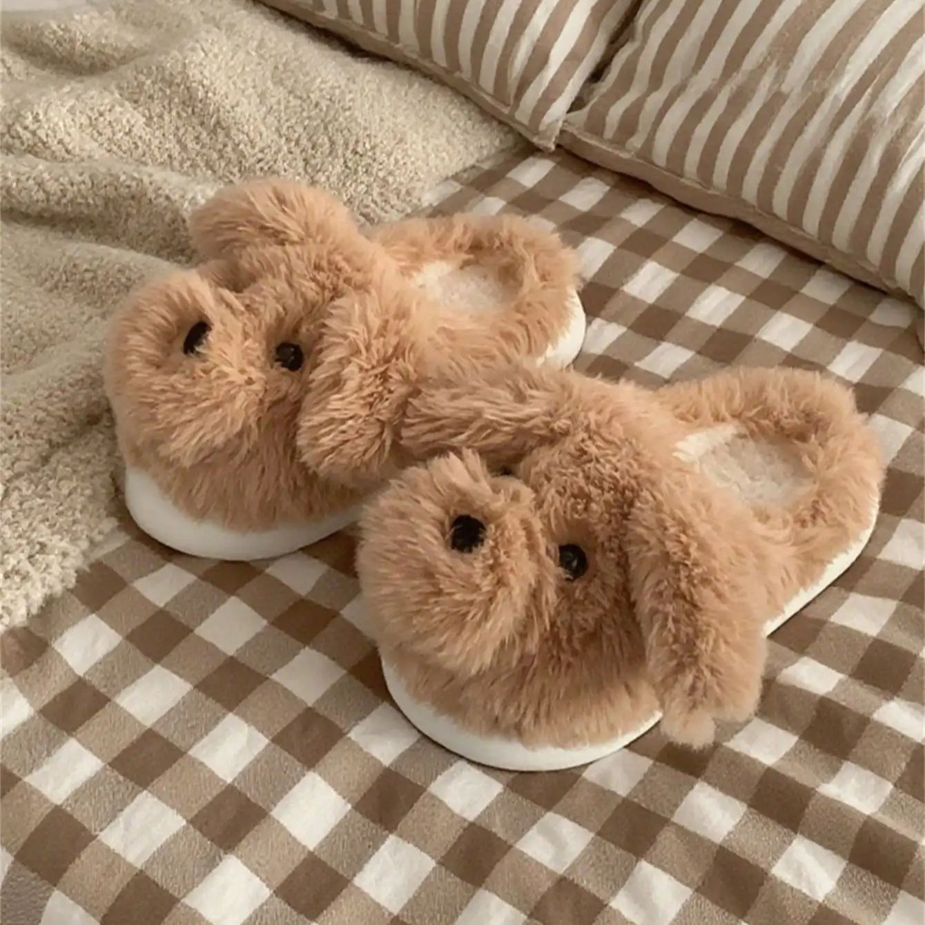 Women House Fur Slippers Casua - Women'S Shoes For Fall บทวิจารณ์และราคา