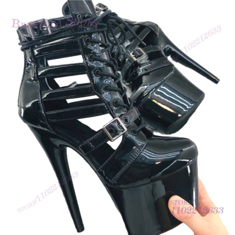 Pink Patent Leather Striped Ho - Women Shoes Black บทวิจารณ์และราคา