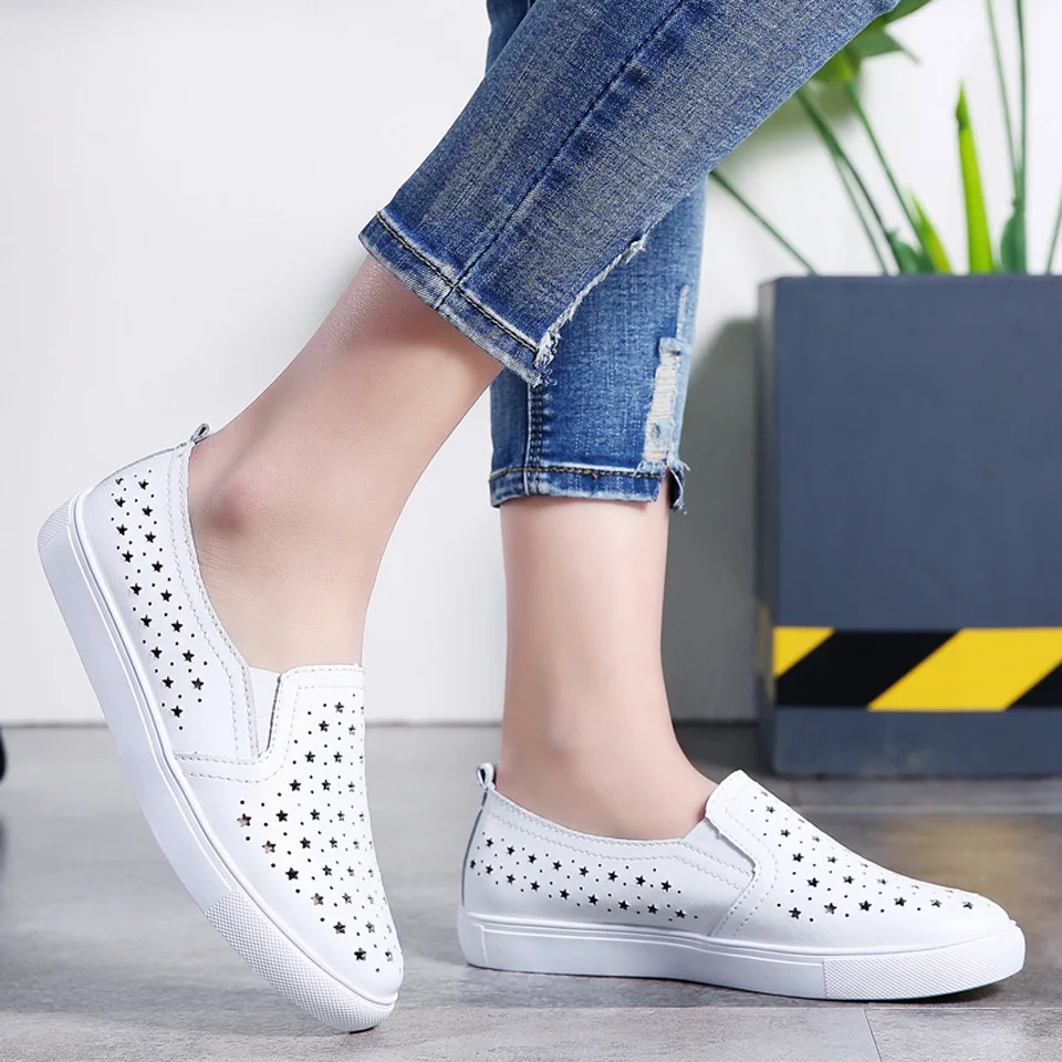 Spring Summer Silver Flats Hol - Women'S Shoes For Standing All Day บทวิจารณ์และราคา