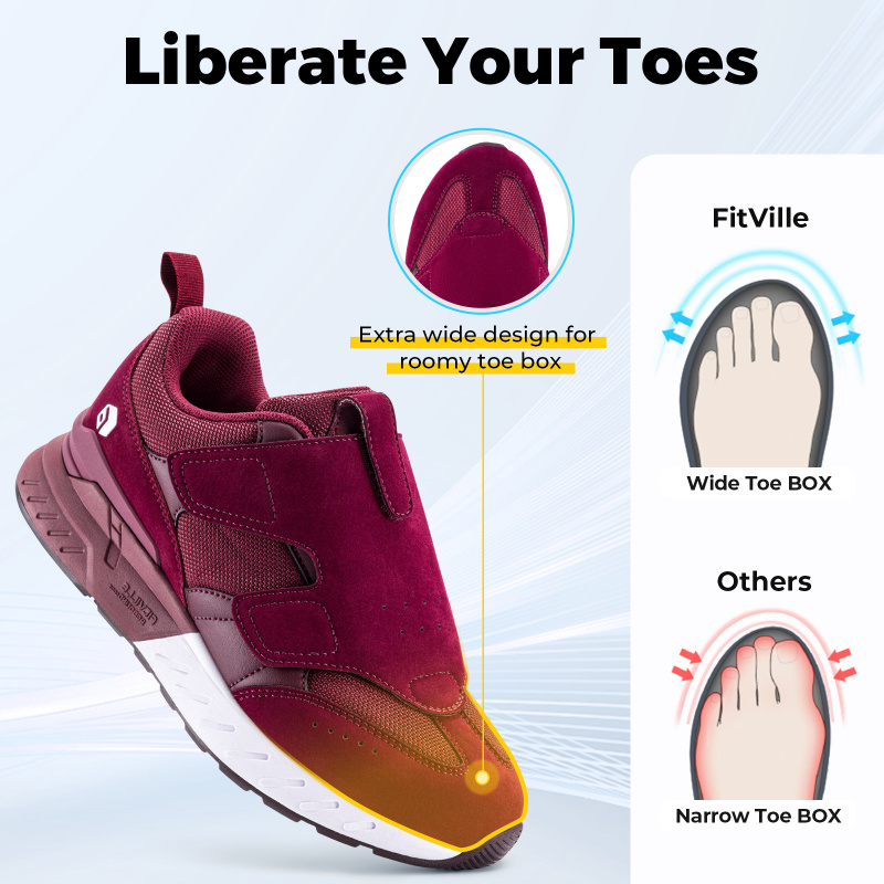 FitVille Women'S Diabetic Shoe - Women'S Shoes For Wide Feet บทวิจารณ์และราคา