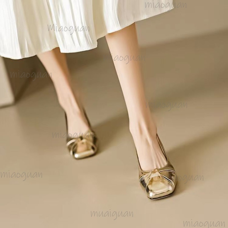 Cover Toe Low Heel Pumps Women - Mule Slip On บทวิจารณ์และราคา