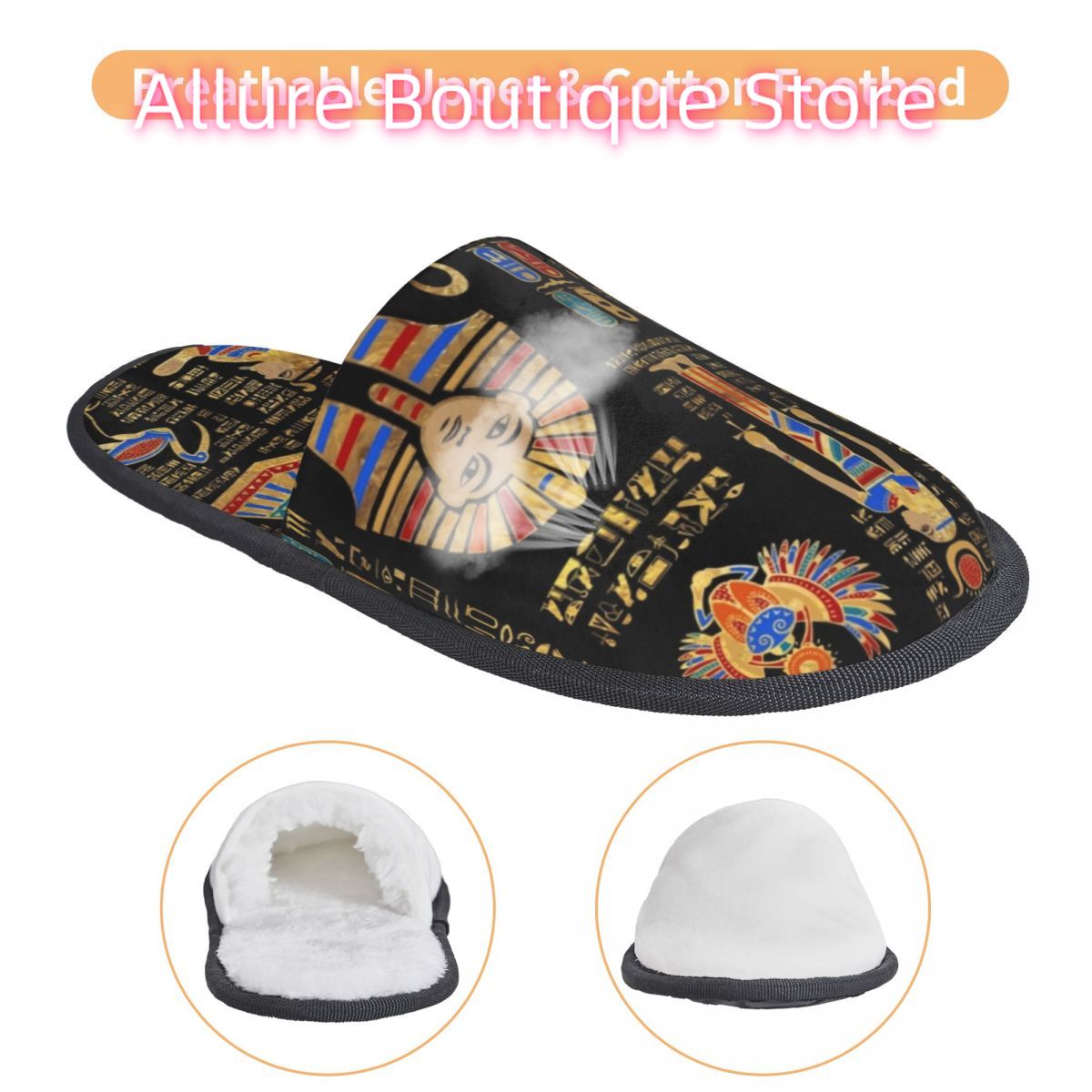 Egyptian Hieroglyphs And Deiti - Women Shoes Egypt บทวิจารณ์และราคา