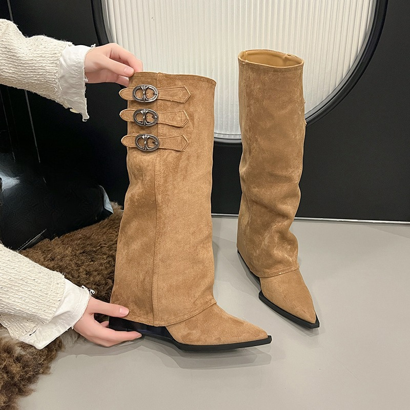 Western Cowboy Pointed Toe Boo - Western Cowgirl Boot บทวิจารณ์และราคา