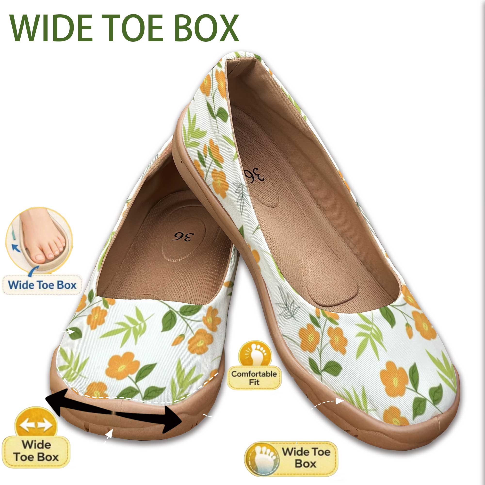 Good News for Wide Feet! Wide- - Women'S Shoes For Wide Feet บทวิจารณ์และราคา