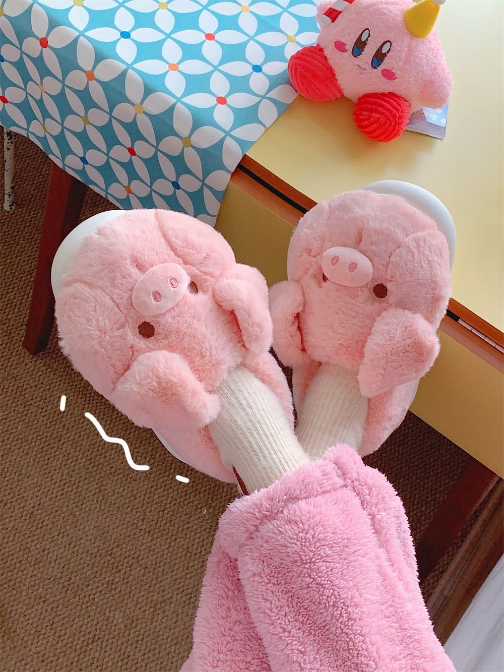 Feerldi Pink fluffy pig slippe - Women'S Shoes For Fall บทวิจารณ์และราคา