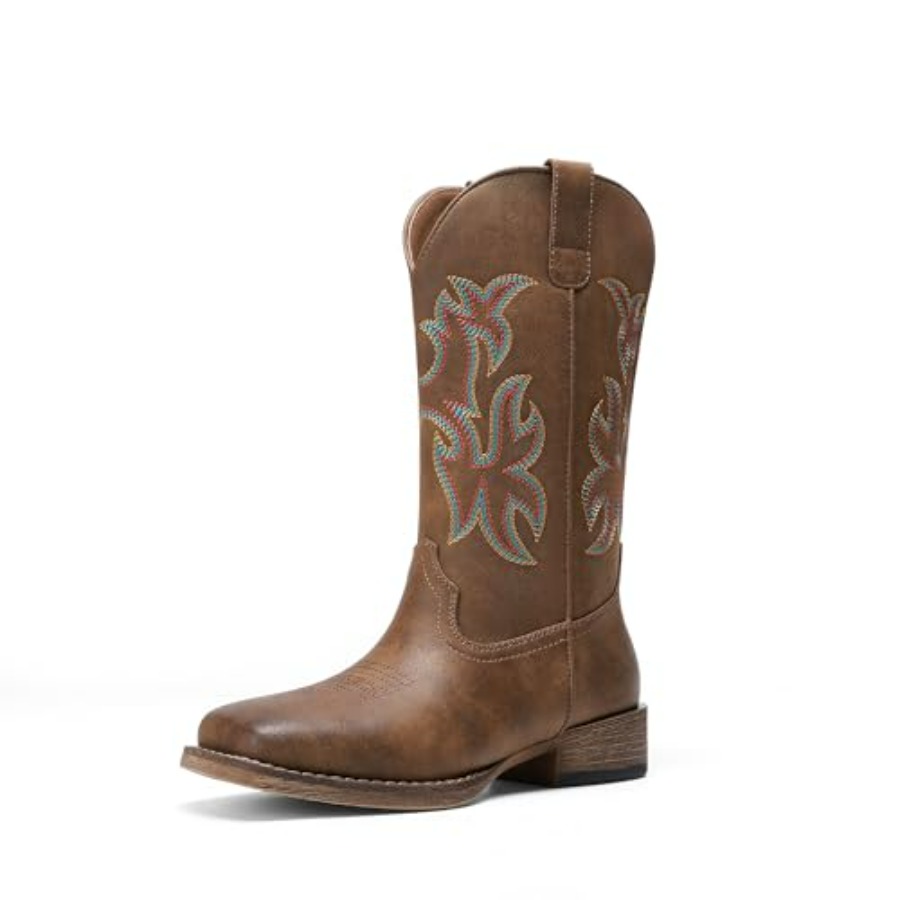 DREAM PAIRS Cowboy Cowgirl Boo - Western Cowgirl Boot บทวิจารณ์และราคา