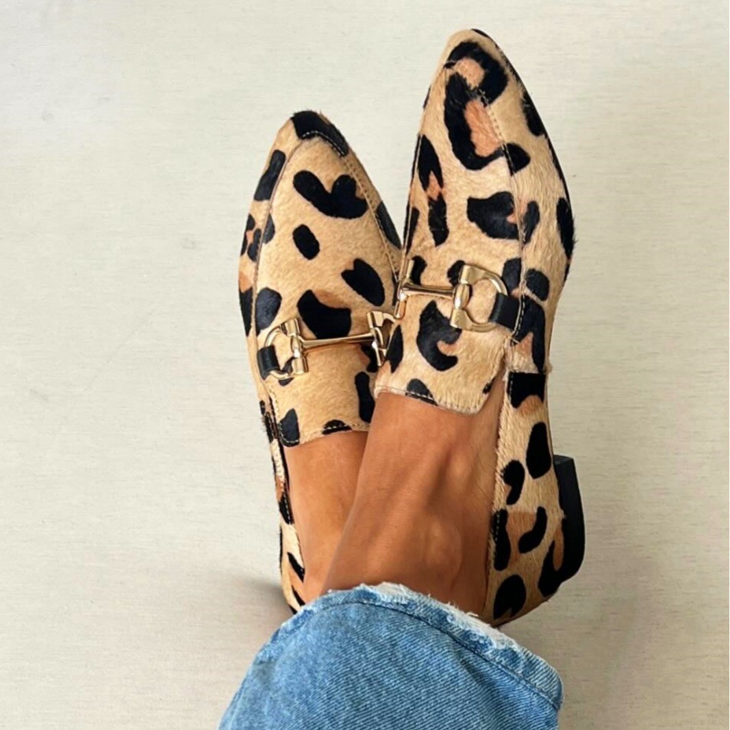 Large Size 40-43 Leopard Print - Mule Slip On บทวิจารณ์และราคา