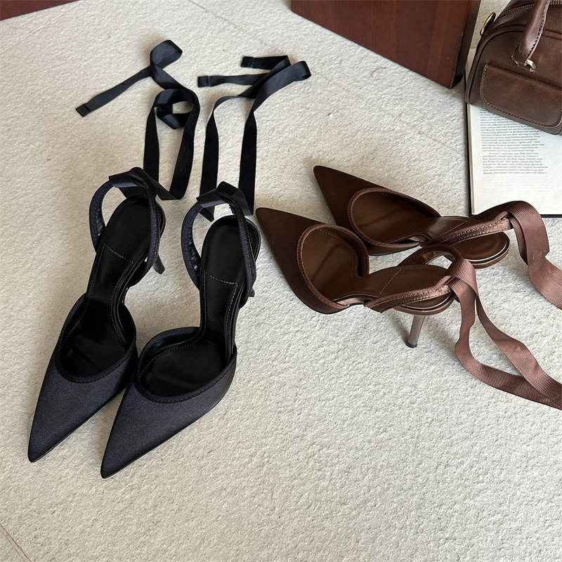 Snake Satin Ankle Strap Luxury - Women Shoes Luxury Brand บทวิจารณ์และราคา