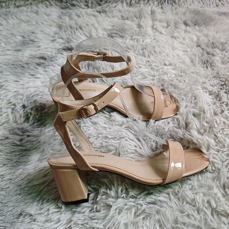 Women Chunky Sandals New Summe - Low Block Heel Pump บทวิจารณ์และราคา