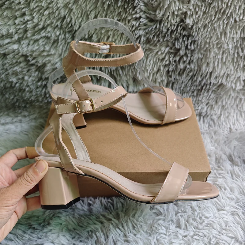 Women Chunky Sandals New Summe - Low Block Heel Pump บทวิจารณ์และราคา