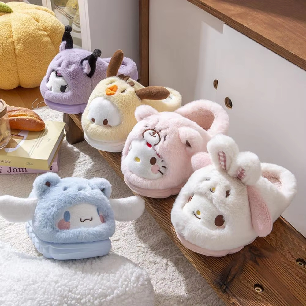 Anime Winter Plush Slippers Ku - Women'S Shoes For Fall บทวิจารณ์และราคา