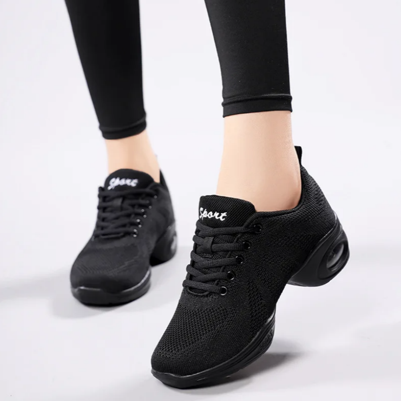 Women's Black Mesh Dance Sneak - Women'S Zumba Shoes บทวิจารณ์และราคา