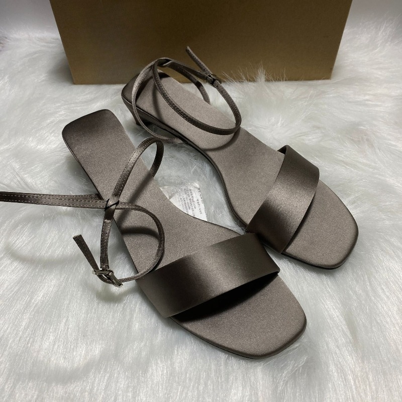 Luxury Satin Ankle Strap Low H - Women Shoes Luxury Brand บทวิจารณ์และราคา
