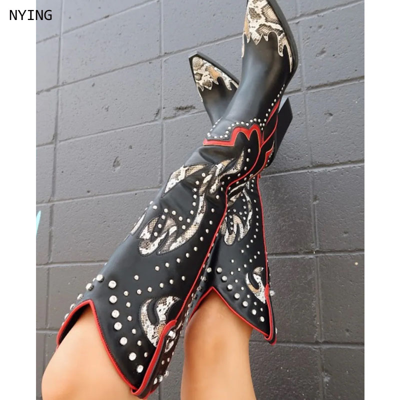 2025 Plus Size 44 Women's Embr - Western Cowgirl Boot บทวิจารณ์และราคา