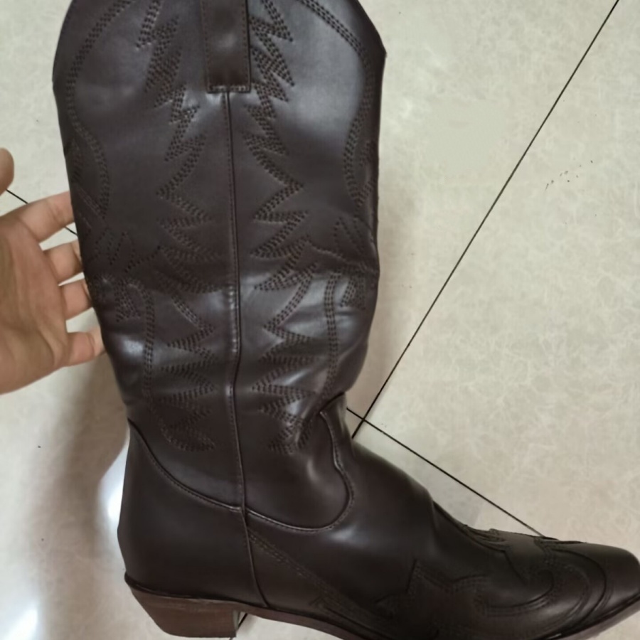 Embroidered Western Cowboy Boo - Western Cowgirl Boot บทวิจารณ์และราคา