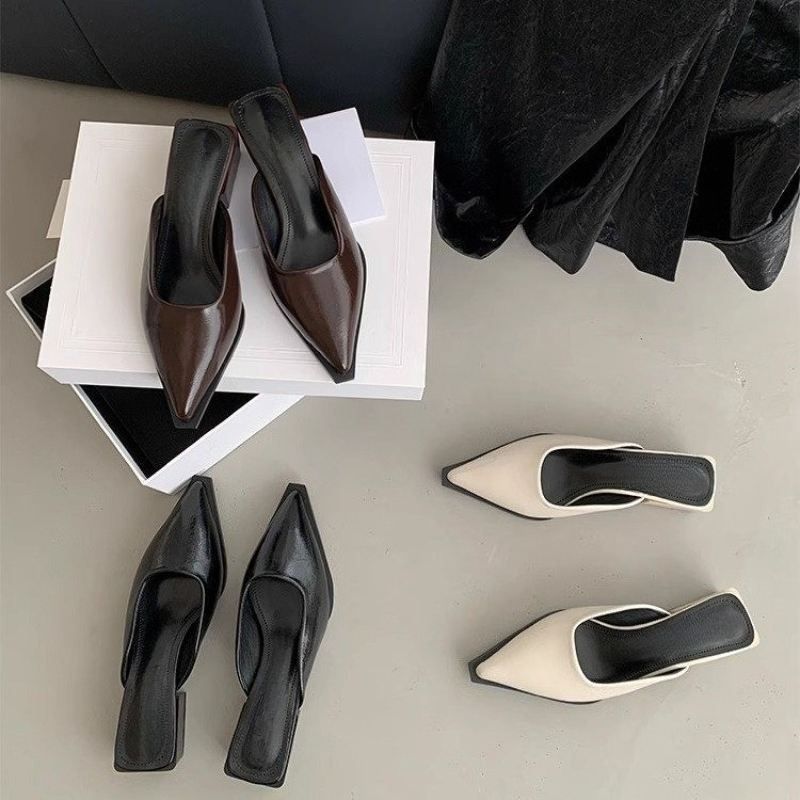 New Mid Heel Slippers Close To - Mule Slip On บทวิจารณ์และราคา