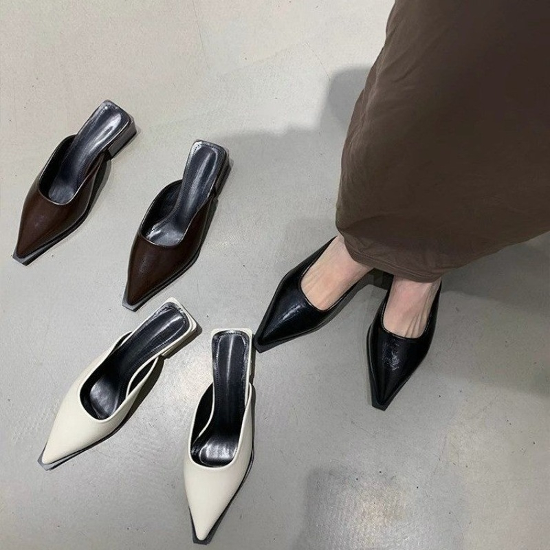 New Mid Heel Slippers Close To - Mule Slip On บทวิจารณ์และราคา