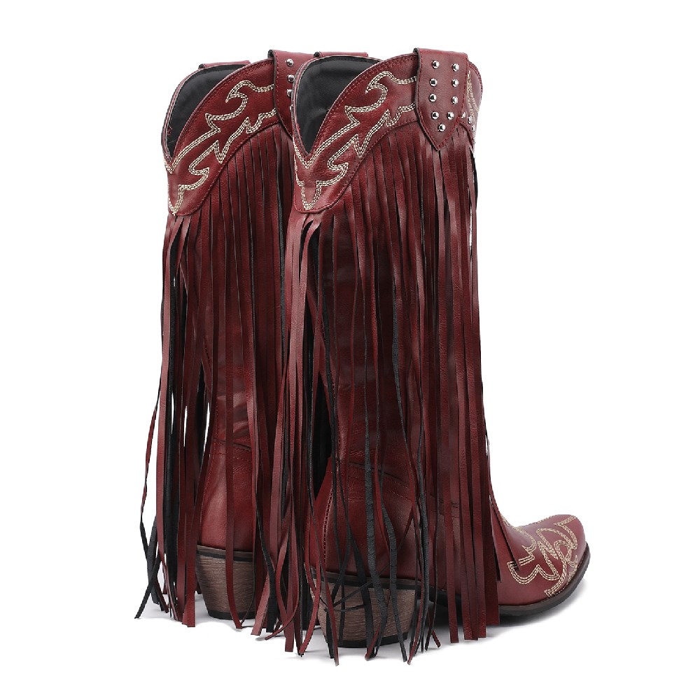 Western Cowboy Mid-calf Boots  - Western Cowgirl Boot บทวิจารณ์และราคา