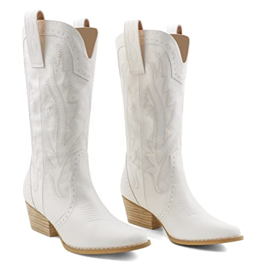 Zzheels Women Mid-calf Cowboy  - Western Cowgirl Boot บทวิจารณ์และราคา