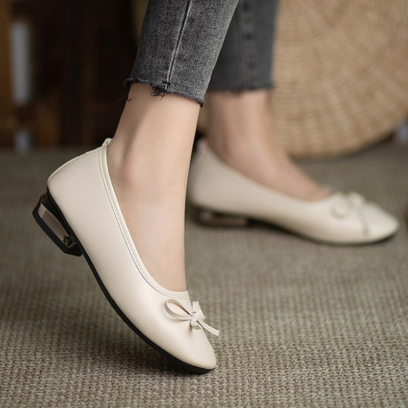 Elegant Bowknot Flat Shoes for - Women Shoes Black บทวิจารณ์และราคา