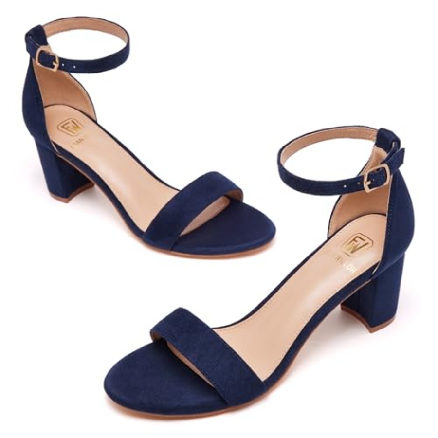 FW FRAN WILLOR Women Open Toe  - Low Block Heel Pump บทวิจารณ์และราคา
