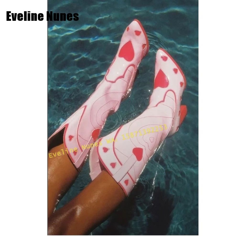 Pink Heart Space Cowgirl Boots - Western Cowgirl Boot บทวิจารณ์และราคา