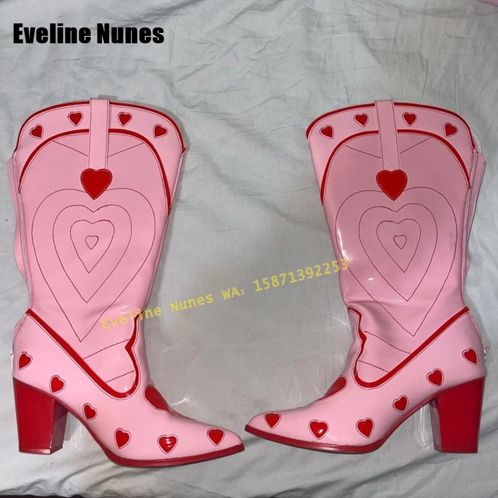 Pink Heart Space Cowgirl Boots - Western Cowgirl Boot บทวิจารณ์และราคา
