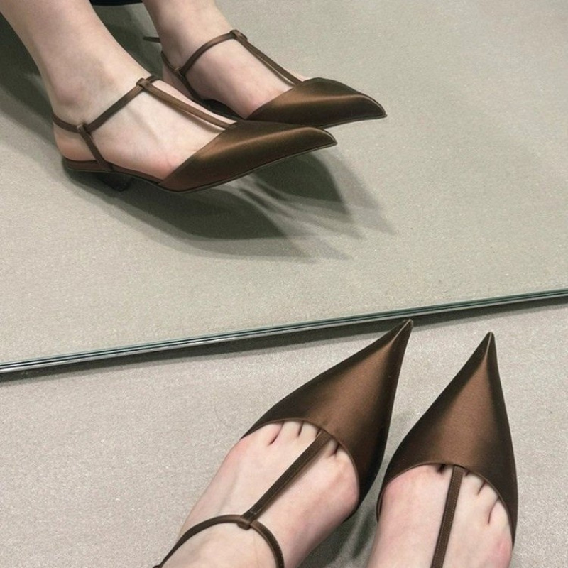 Shoes for Women Sexy Pointed T - Mule Slip On บทวิจารณ์และราคา