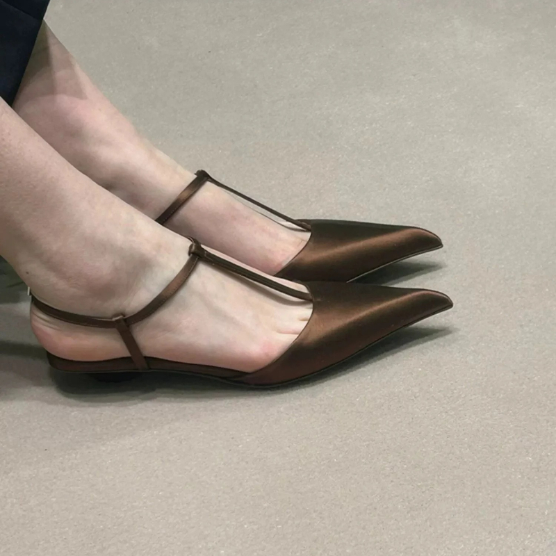 Shoes for Women Sexy Pointed T - Mule Slip On บทวิจารณ์และราคา