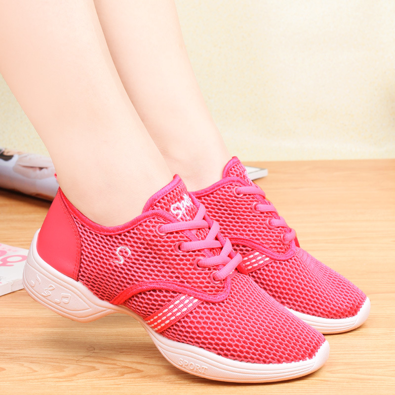 Women Breathable Mesh Lace Up  - Women'S Zumba Shoes บทวิจารณ์และราคา