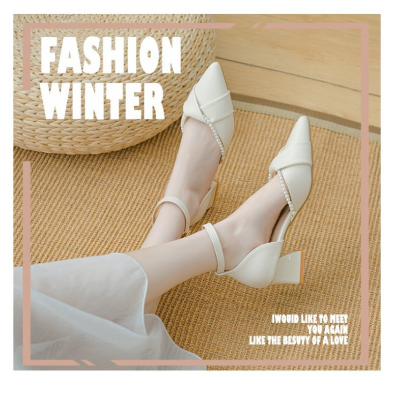 Pearl Ankle Strap High Heels 2 - Women'S Shoes For Wide Feet บทวิจารณ์และราคา
