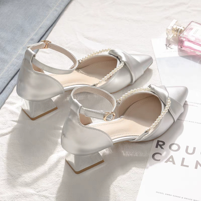 Pearl Ankle Strap High Heels 2 - Women'S Shoes For Wide Feet บทวิจารณ์และราคา