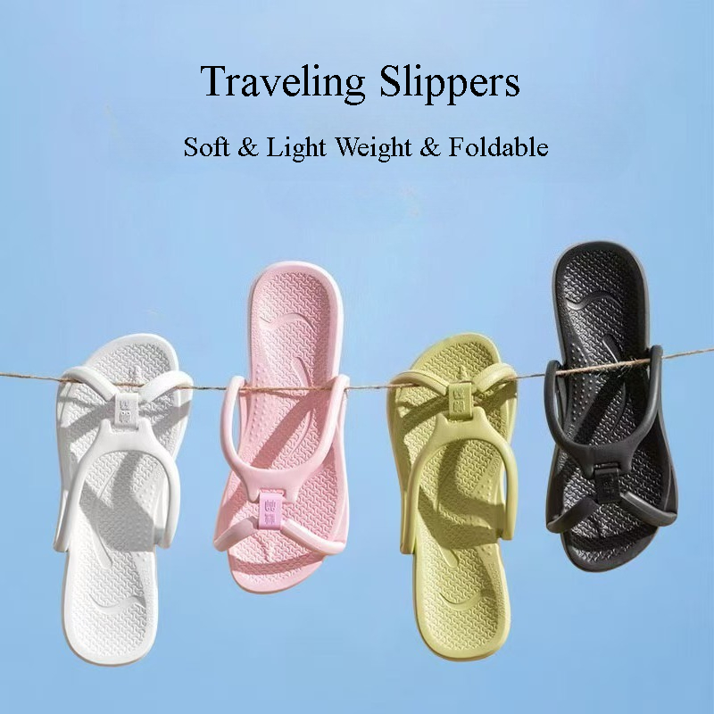 Foldable Travel Slippers Unise - Mule Slip On บทวิจารณ์และราคา