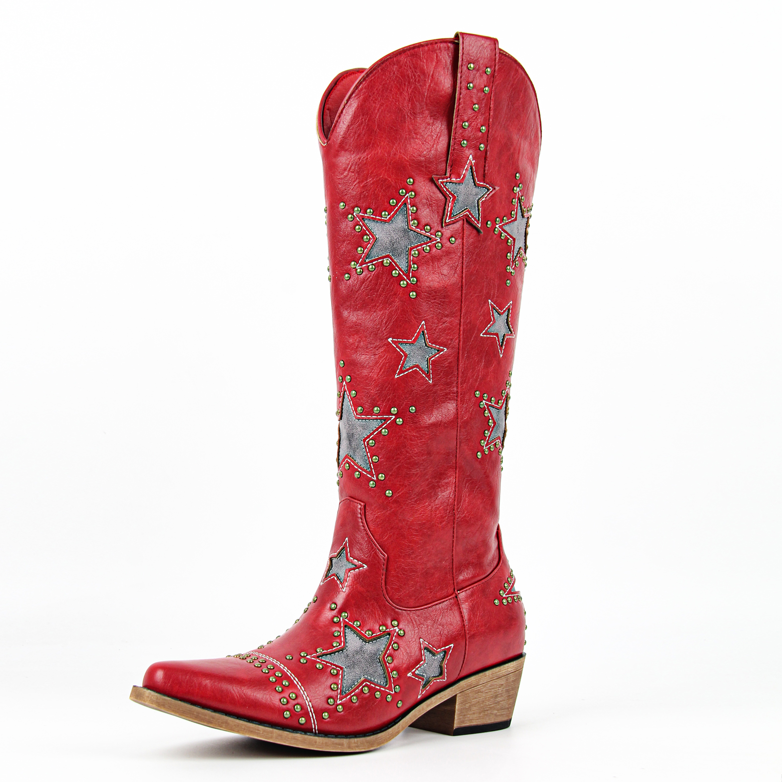 Onlymaker Women Embroidery Sta - Western Cowgirl Boot บทวิจารณ์และราคา