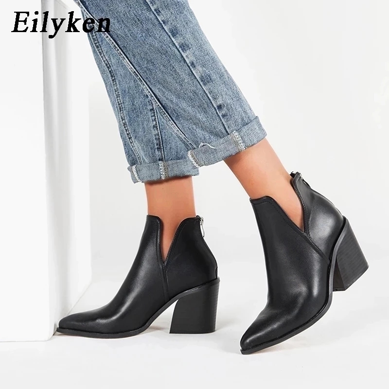 Eilyken Autumn Winter Casual W - Western Cowgirl Boot บทวิจารณ์และราคา