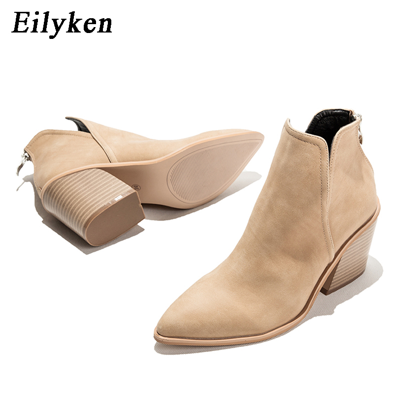 Eilyken Autumn Winter Casual W - Western Cowgirl Boot บทวิจารณ์และราคา