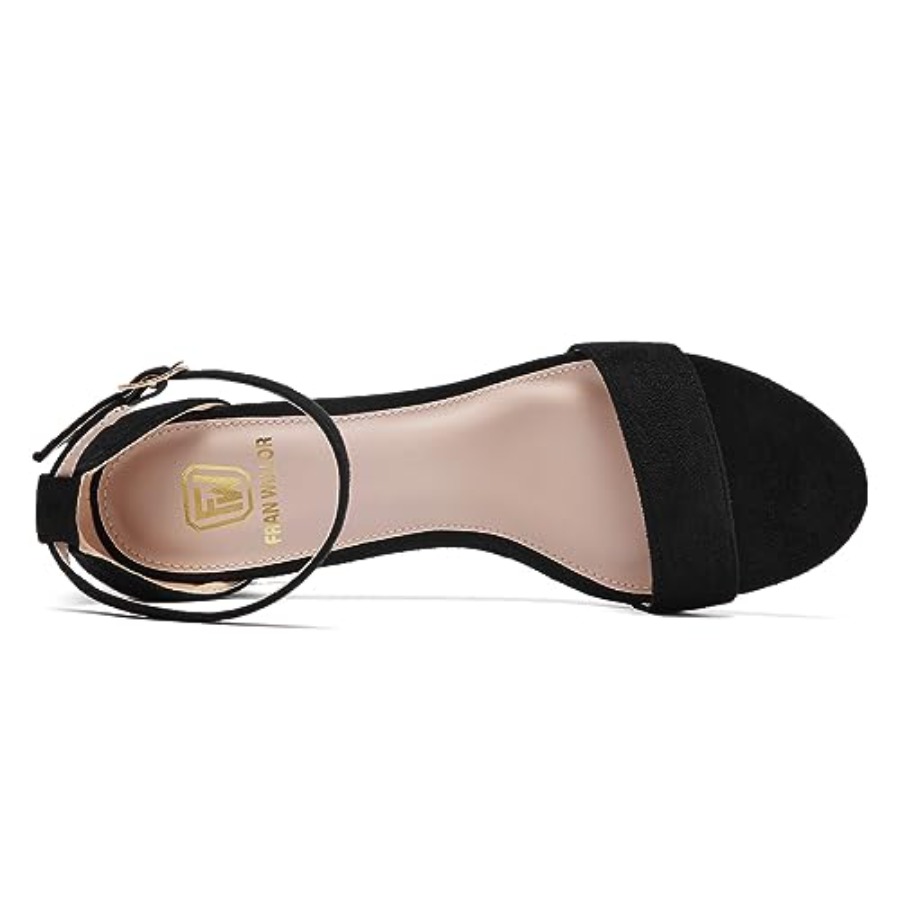 FW FRAN WILLOR Women Open Toe  - Low Block Heel Pump บทวิจารณ์และราคา