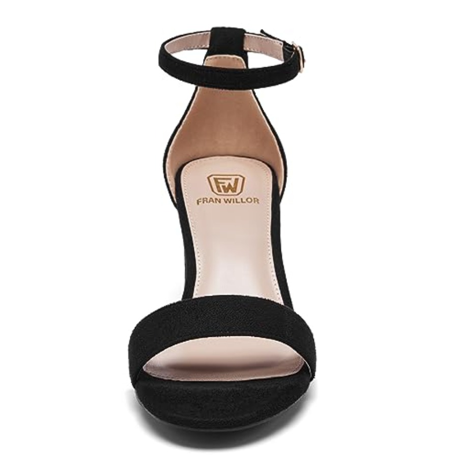 FW FRAN WILLOR Women Open Toe  - Low Block Heel Pump บทวิจารณ์และราคา